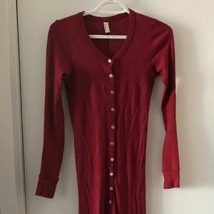 American Apparel Cranberry Onesie